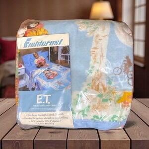 1982 Vintage E.T. ET Blanket 72X90 Made In USA Universal Studios NEW IN PACKAGE